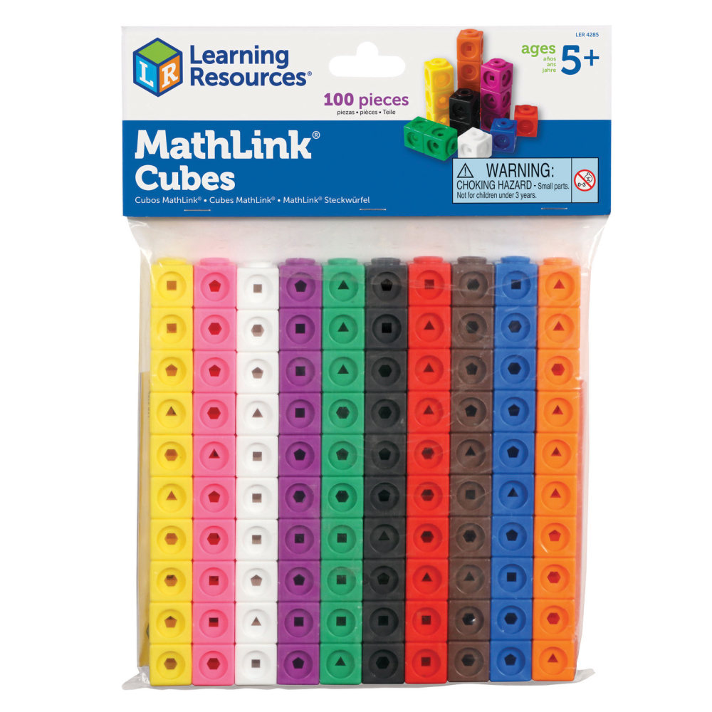 Learning Resources Mathlink Cubes, Set Of 100 Cubes MPN:LER4285