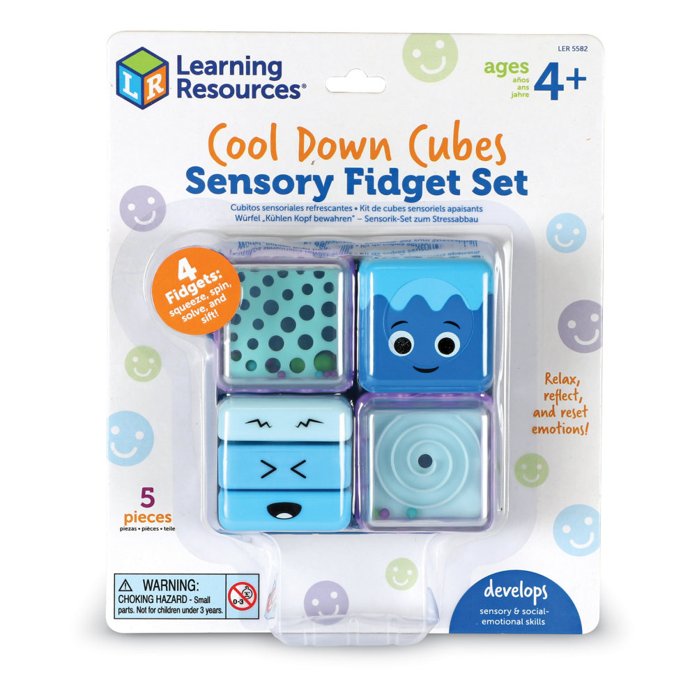 Learning Resources Cool Down Cubes Sensory Fidget Set, Multicolor MPN:LER5582