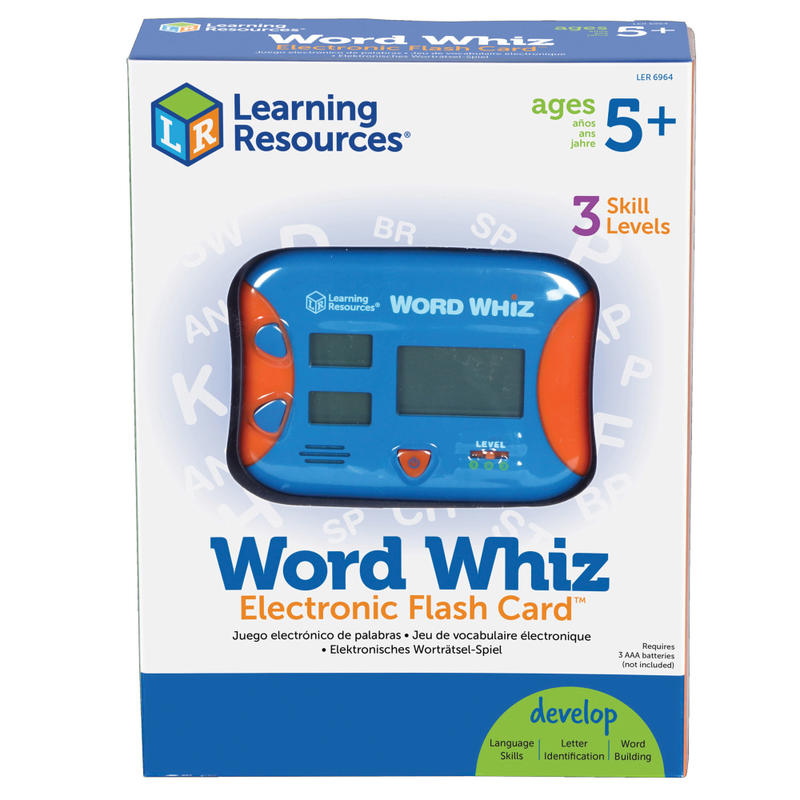 Learning Resources Word Whiz Electronic Flash Card, 5in x 4in, Grades K-4 MPN:LER6964
