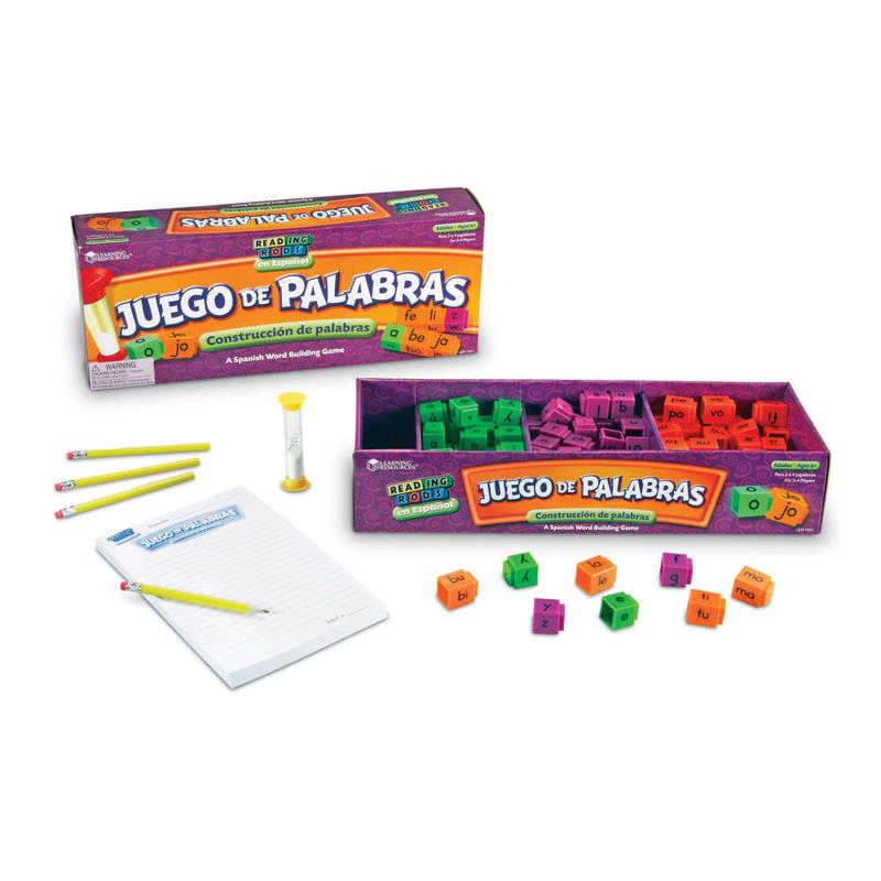 Learning Resources Juego de Palabras Spanish Reading Rods Word Game MPN:LER7241