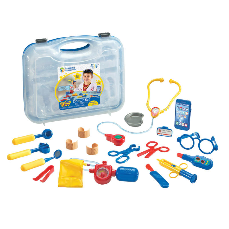 Learning Resources Pretend & Play Doctor Set, 12 1/2inH x 14 1/2inW x 3 1/2inD, Grades Pre-K - 4 MPN:LER9048