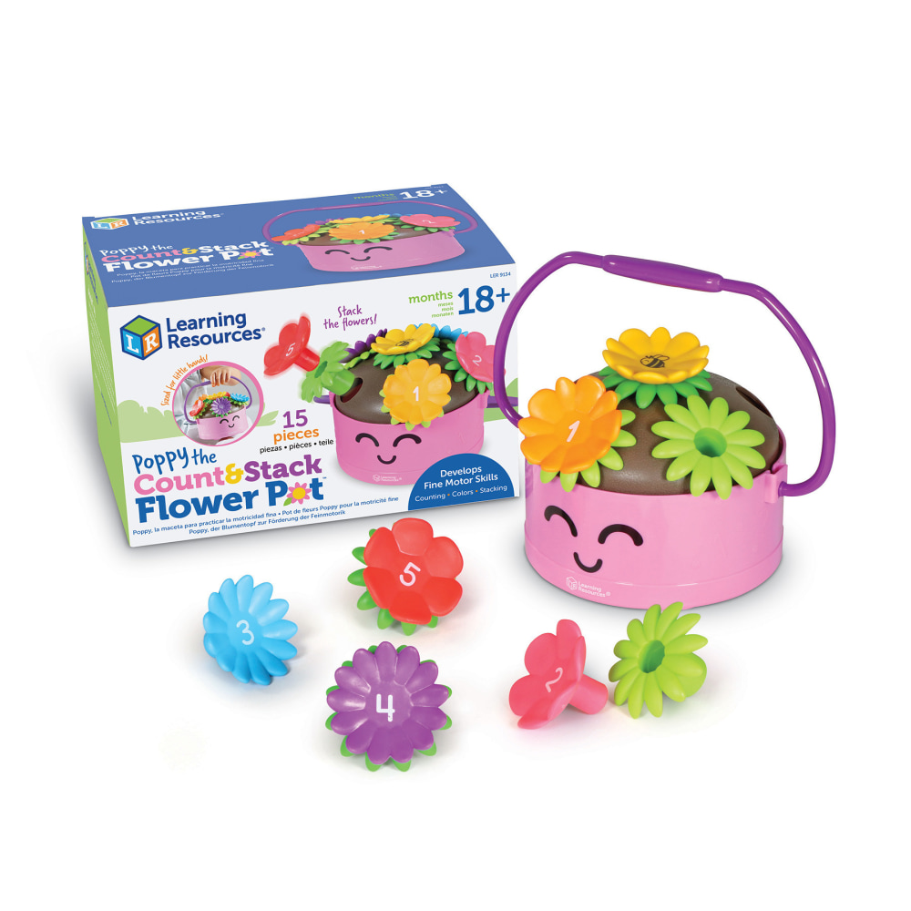 Learning Resources Poppy The Count & Stack Flower Pot MPN:LER9134