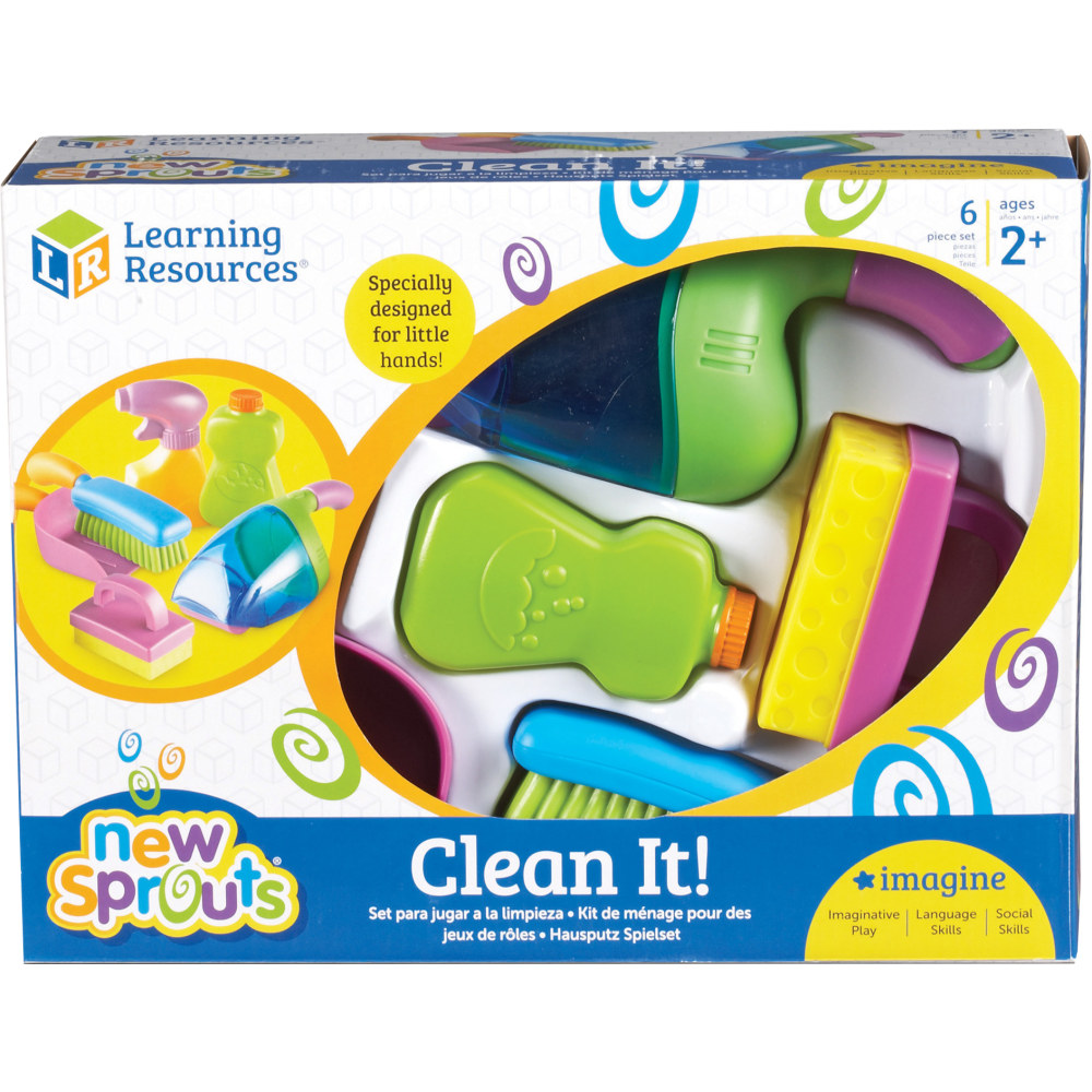 Learning Resources New Sprouts Clean It! Set, 7-1/4in x 3-1/2in MPN:LER9242