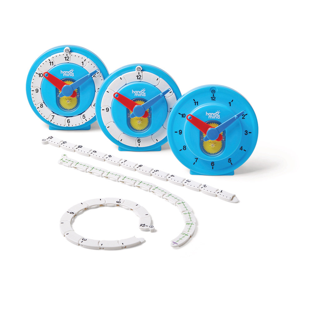 Hand2Mind Numberline Clock: Deluxe Set Of 6 MPN:HTM93410