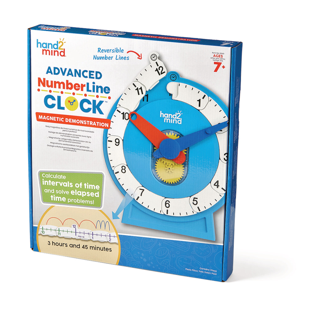 Hand2Mind Magnetic Demonstration Advanced Numberline Clock MPN:HTM93411