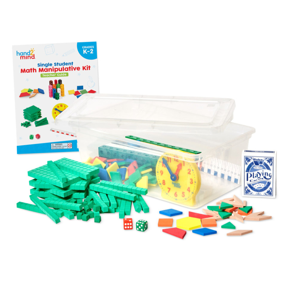 Hand2Mind Individual Student Manipulative Kits, Grades K-2, Set Of 4 MPN:HTM93736
