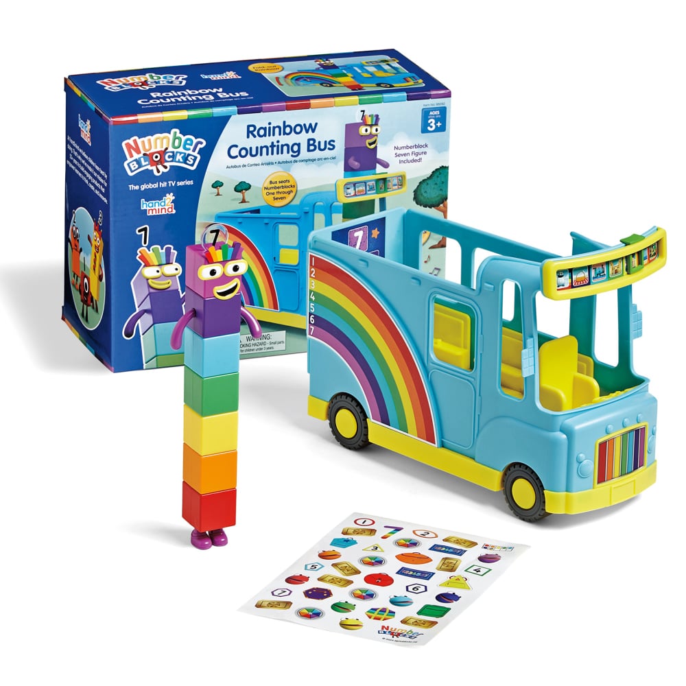 Hand2Mind Numberblocks Rainbow Counting Bus, Multicolor, Grades Pre-K - 1 MPN:HTM96092