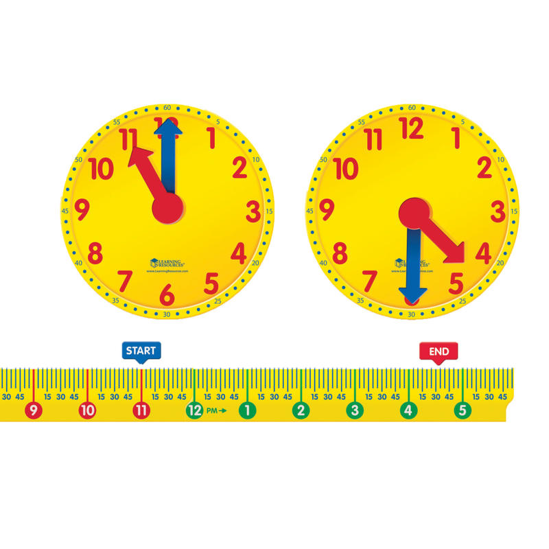 Learning Resources Magnetic Elapsed Time Set, Pre-K To Grade 2 MPN:LER2983