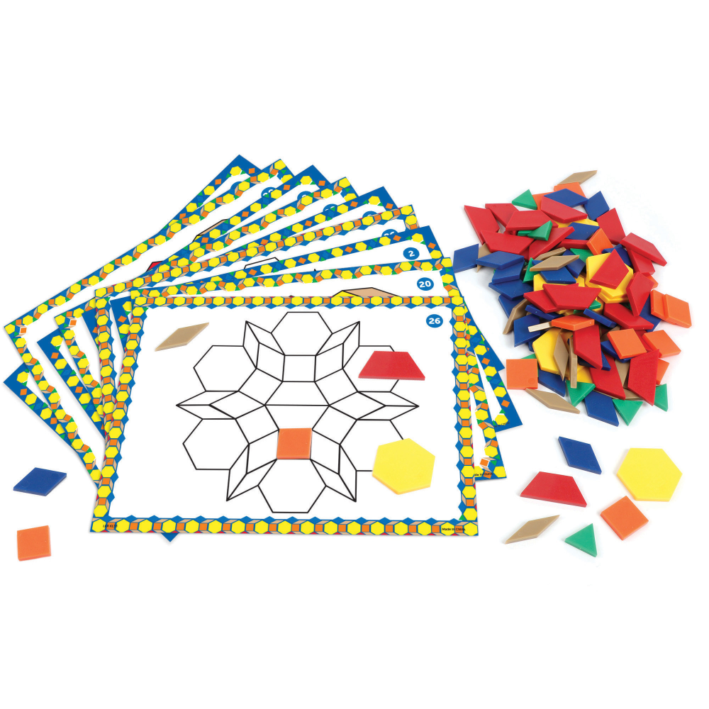 Learning Resources Pattern Block Design And Discover Set MPN:LER6134
