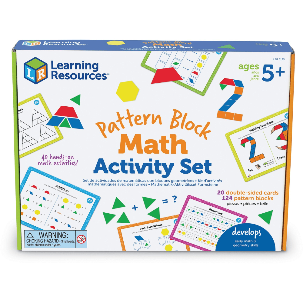 Learning Resources Pattern Block Math Activity Set MPN:LER6135
