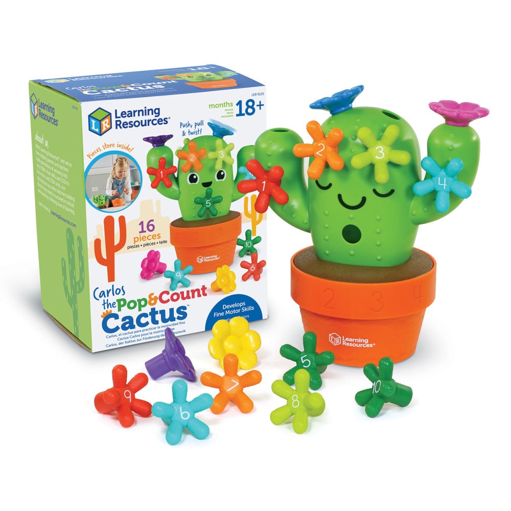 Learning Resources Carlos The Pop & Count Cactus, Multicolor, Pre-K MPN:LER9125
