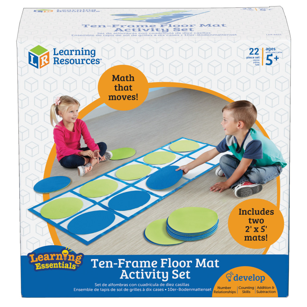 Learning Resources Ten-Frame Floor Mat Set Activity Set MPN:LER6651