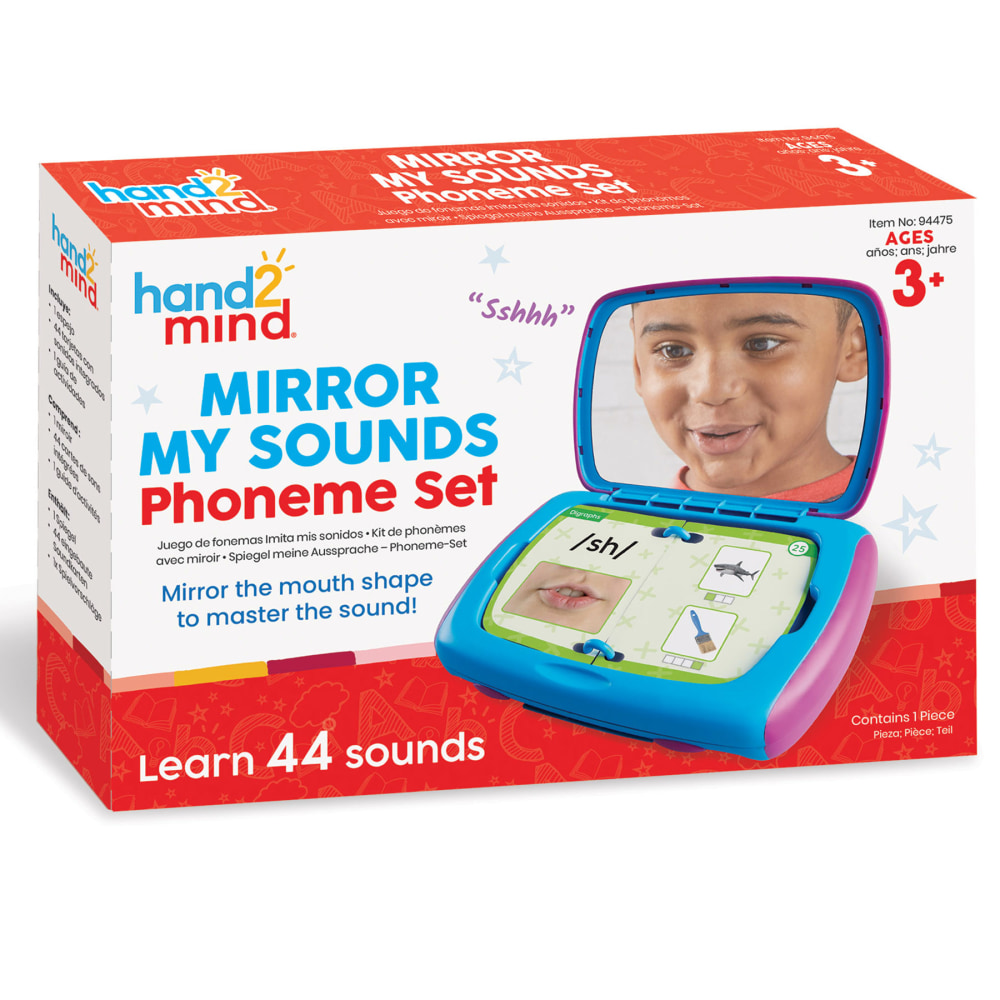 Hand2Mind Mirror My Sounds Phoneme Set, Pack Of 44 MPN:HTM94475
