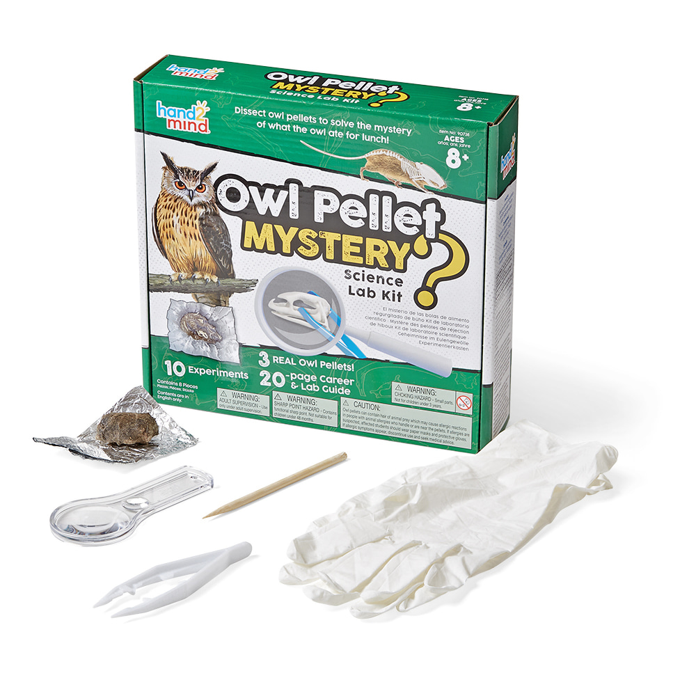 Hand2Mind Owl Pellet Mystery Science Lab Kit MPN:HTM90738