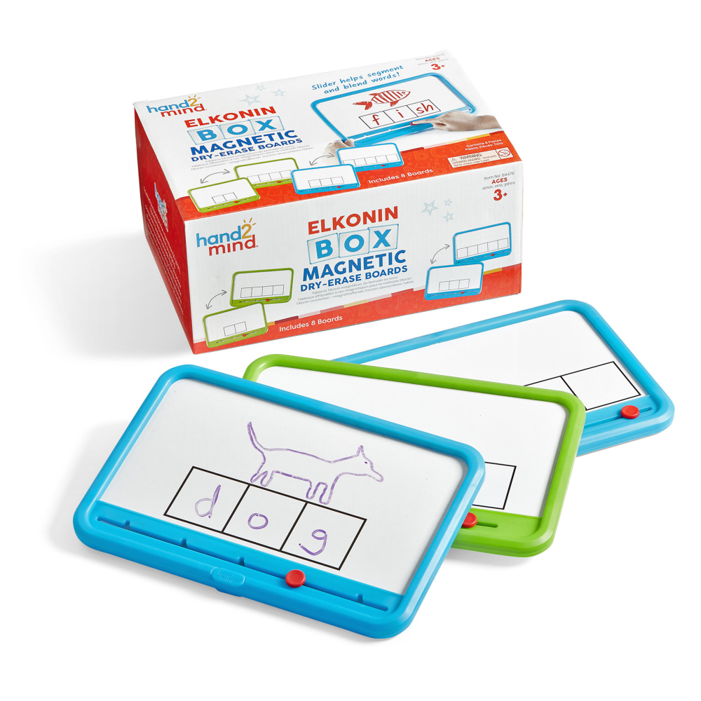 Hand2Mind Elkonin Box Magnetic Dry-Erase Board Set MPN:HTM94476