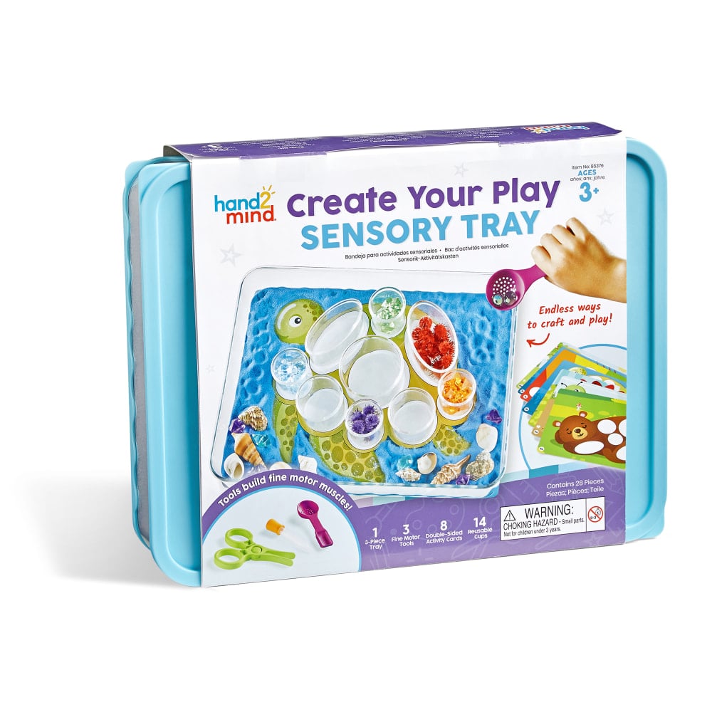 Hand2Mind Create Your Play Sensory Tray Set, Assorted Colors, Set Of 28 Pieces MPN:HTM95376