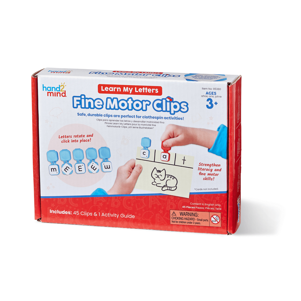 Hand2Mind Learn My Letters Fine Motor Clips MPN:HTM95380