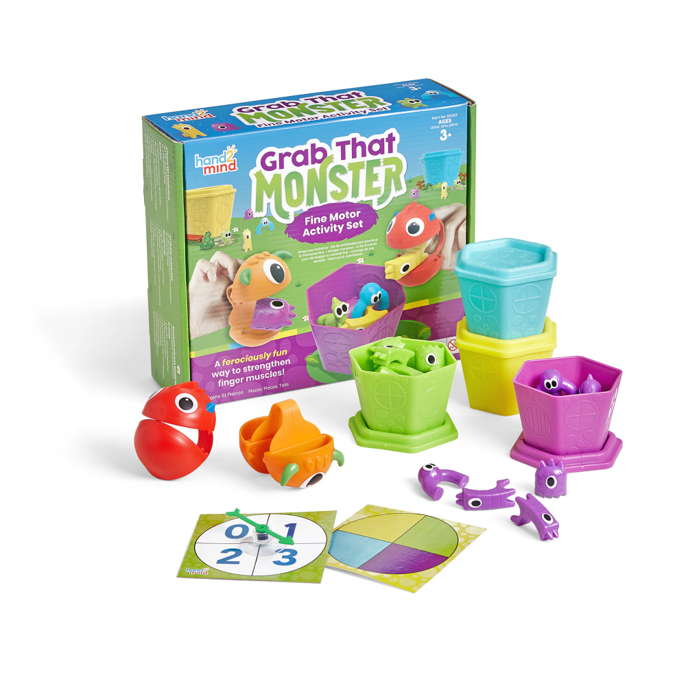 Hand2Mind Grab That Monster Fine Motor Activity Set MPN:HTM95383