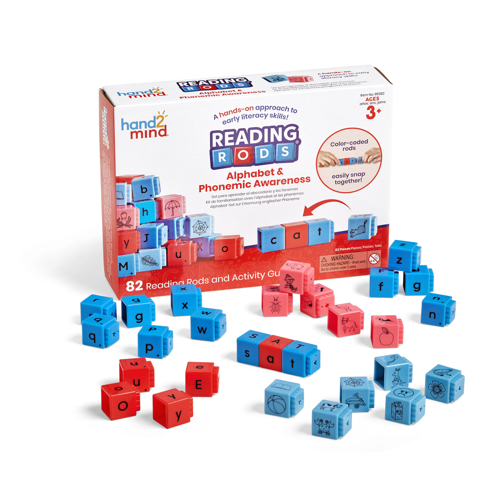 Hand2Mind Reading Rods Alphabet & Phonemic Awareness Set MPN:HTM95392