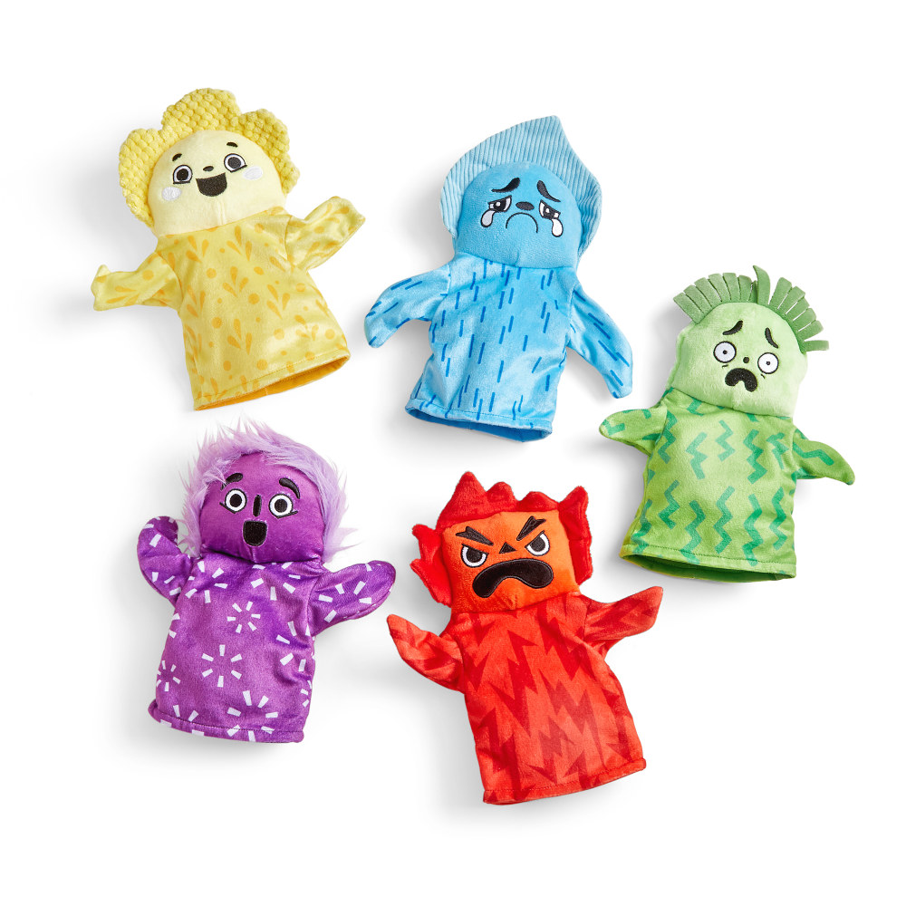 Hand2Mind Feelings Family Puppets, Multicolor, Set Of 5 Puppets MPN:HTM95417