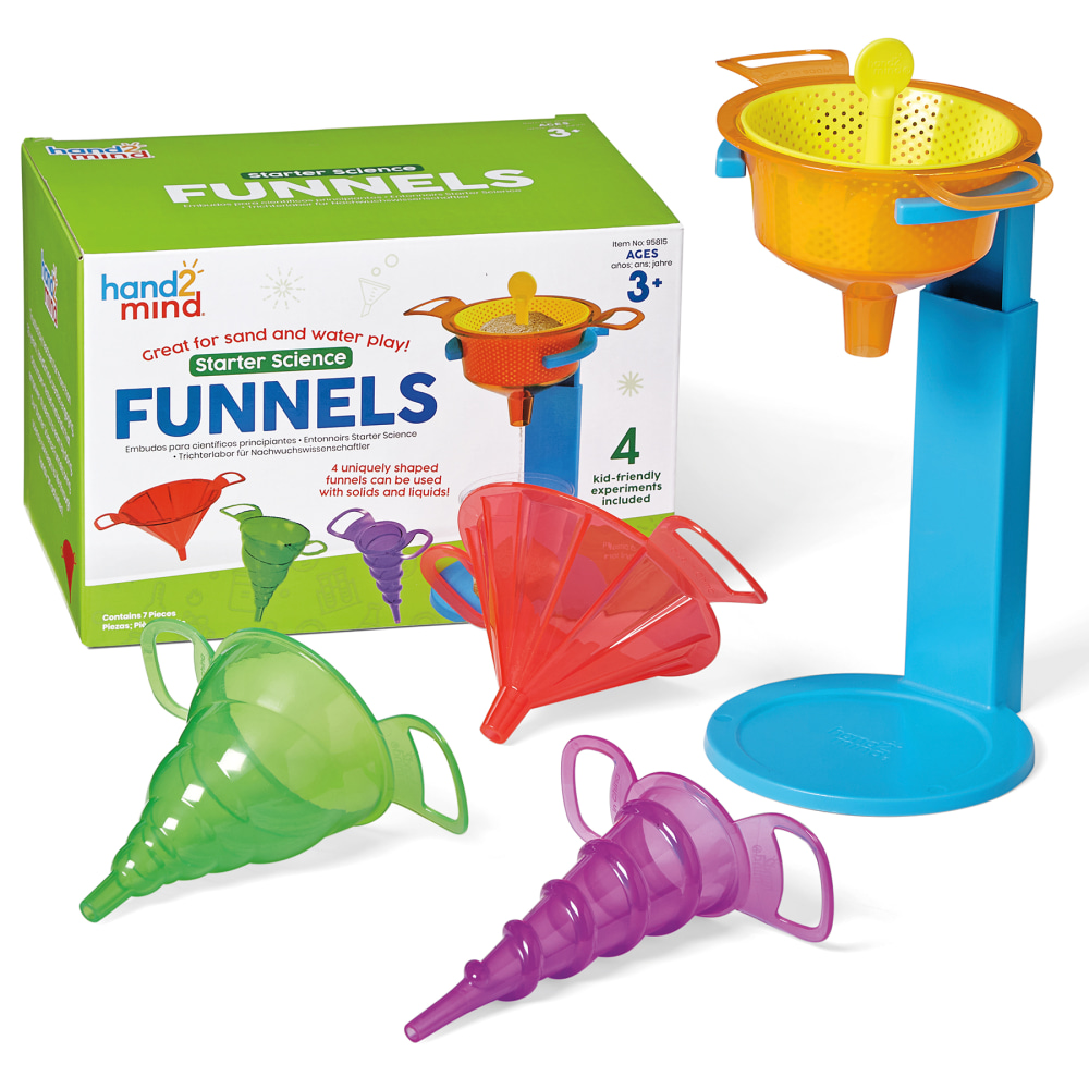 Hand2Mind Starter Science Funnels 6-Piece Set, Multicolor MPN:HTM95815