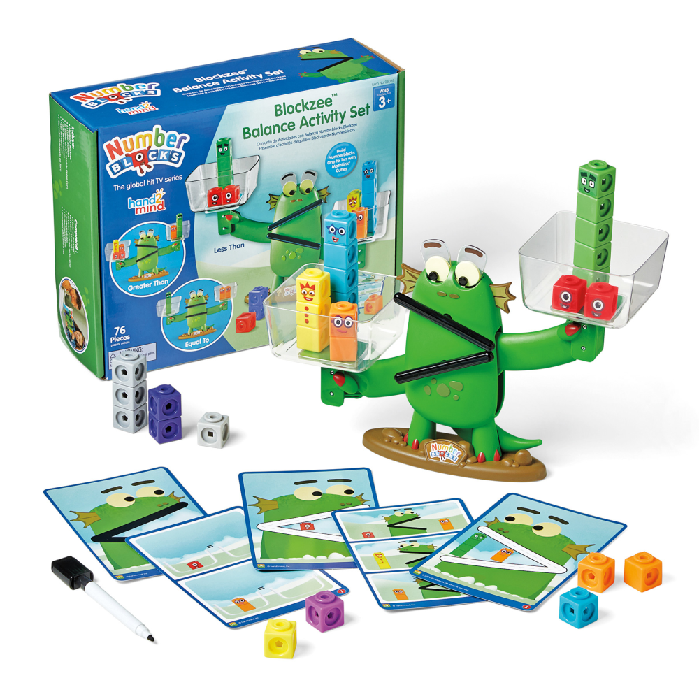 Hand2Mind Numberblocks Blockzilla Balance Activity Set, Multicolor, Grades Pre-K - 1 MPN:HTM96089