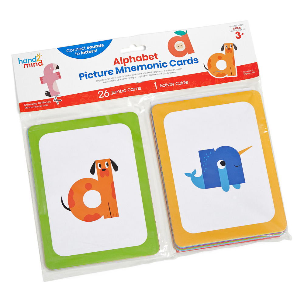 Hand2Mind Picture Mnemonic Card Set, Multicolor, Grades Pre-K - 1 MPN:HTM96238