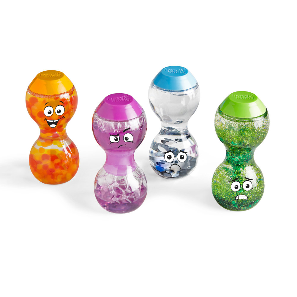 Hand2Mind Express Your Feelings Sensory Bottles, Excited, Nervous, Lonely and Impatient, Pre-K To 6 MPN:HTM96242