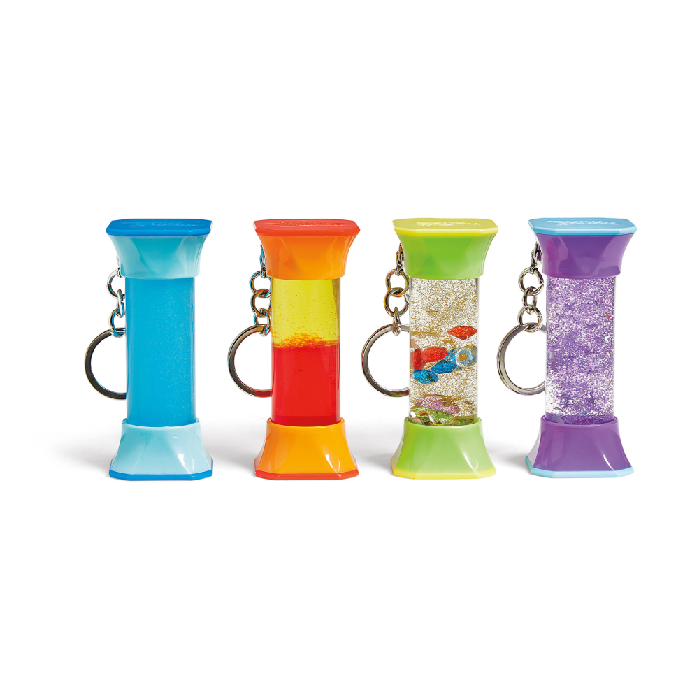 Hand2Mind Soothing Swirlers Sensory Tubes Keychains for Kids MPN:HTM97364
