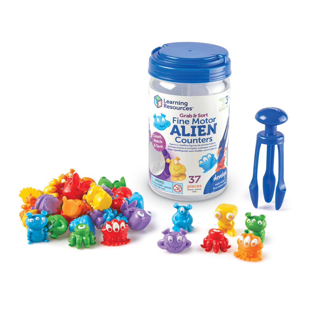 Learning Resources Grab & Sort Fine Motor Alien Counters MPN:LER1061