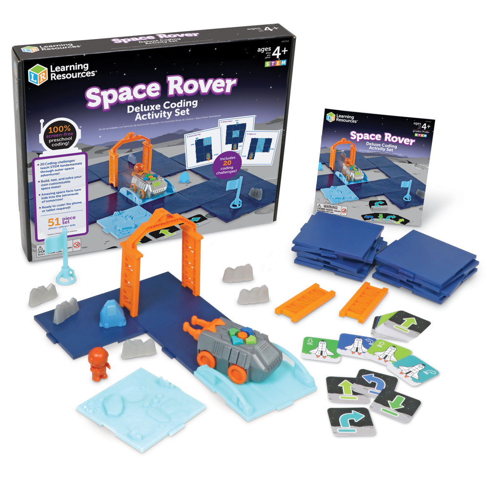 Learning Resources Space Rover Coding Set, Deluxe, All Ages, Set Of 54 Pieces MPN:LER3114