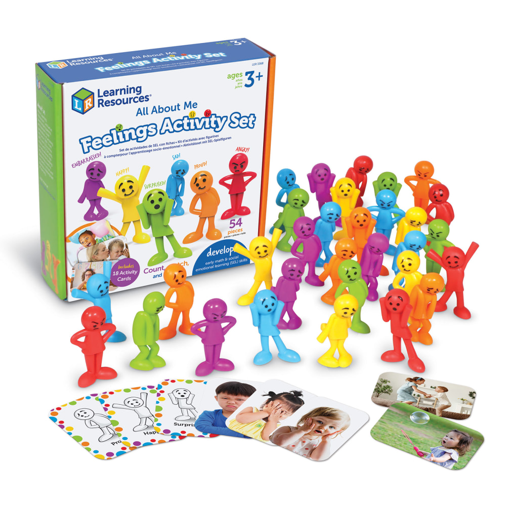 Learning Resources All About Me Feelings Activity Set, Multicolor, Set Of 54 Pieces MPN:LER3368