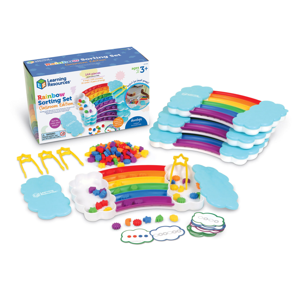 Learning Resources Rainbow Sorting Trays Classroom Edition MPN:LER3379