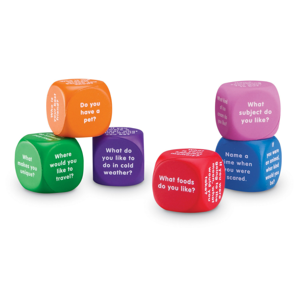 Learning Resources Conversation Cubes, 6 Per Set MPN:LER7300