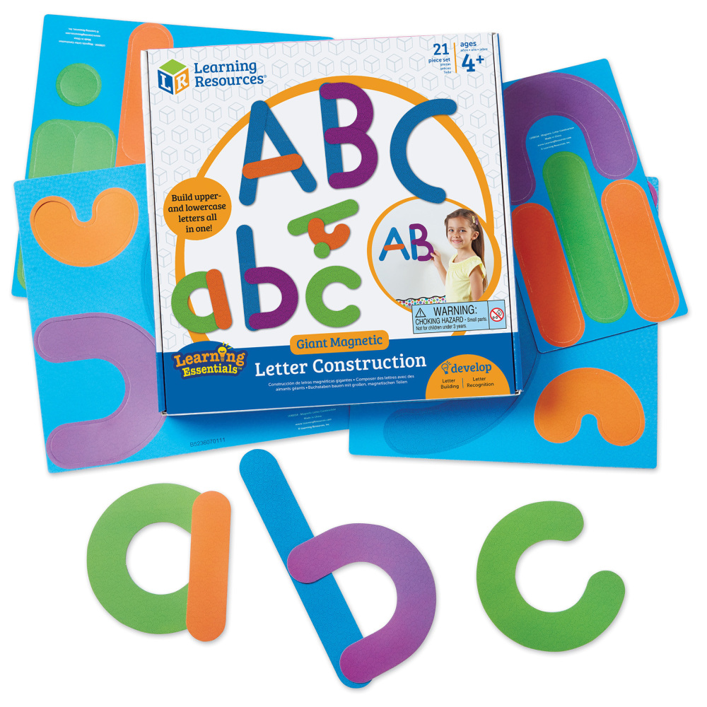 Learning Resources Giant Magnetic Letter Construction, 21-Piece Set MPN:LER8554