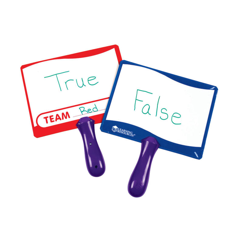 Flipside Write On/Wipe Off Answer Boards, 8in x 6in x 1/8in, Assorted Colors, Pack Of 10 MPN:LER0647