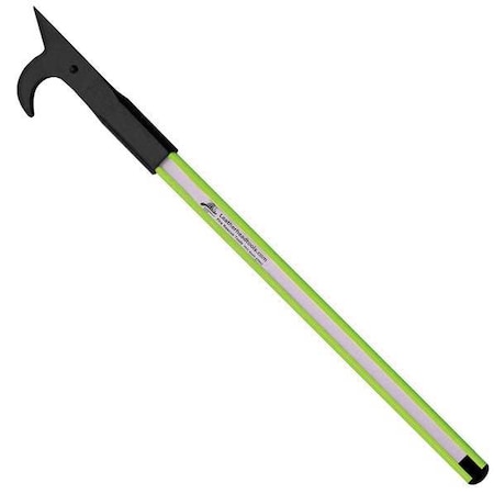 American Hook, 12 ft. Dog Bone Pole, HiViz Lime MPN:DBL-12AH-B