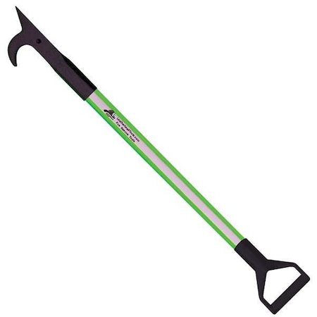 American Hook, 3 ft. Dog Bone Pole, HiViz Lime, D-Handle MPN:DBL-3AH-D