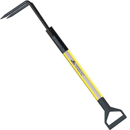 Rubbish Hook, 6 ft. Dog Bone Pole, HiViz Yellow, D-Handle MPN:DBY-6RH-D