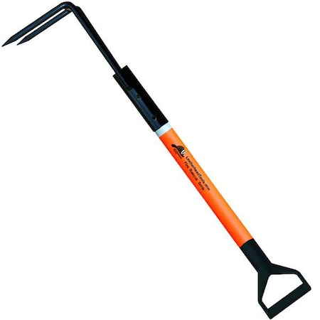 Rubbish Hook, 4 ft. Pro-Lite Pole, HiViz Orange, D-Handle MPN:PLO-4RH-D