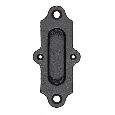 Flush Pull, Cast iron, Black MPN:0117-0099