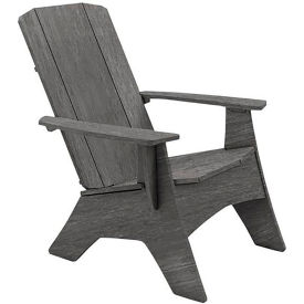 Ledge® Lounger Mainstay Adirondack Regular Ready To Assemble Fog LL-MS-A-R-RTA-FO