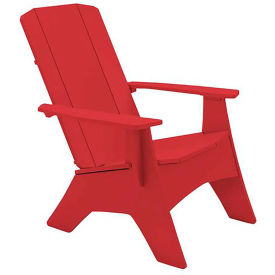 Ledge® Lounger Mainstay Adirondack Regular Ready To Assemble Red LL-MS-A-R-RTA-RD