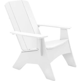 Ledge® Lounger Mainstay Adirondack Regular Ready To Assemble White LL-MS-A-R-RTA-WH