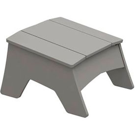 Ledge® Lounger Mainstay Adirondack Ottoman Gray LL-MS-AO-GRY