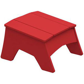 Ledge® Lounger Mainstay Adirondack Ottoman Red LL-MS-AO-RD