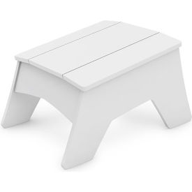 Ledge® Lounger Mainstay Adirondack Ottoman White LL-MS-AO-WH