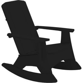 Ledge® Lounger Mainstay Adirondack Rocker Black LL-MS-AR-BK