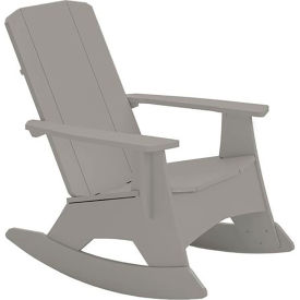 Ledge® Lounger Mainstay Adirondack Rocker Gray LL-MS-AR-GRY