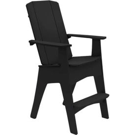 Ledge® Lounger Mainstay Adirondack Tall Black LL-MS-AT-BK